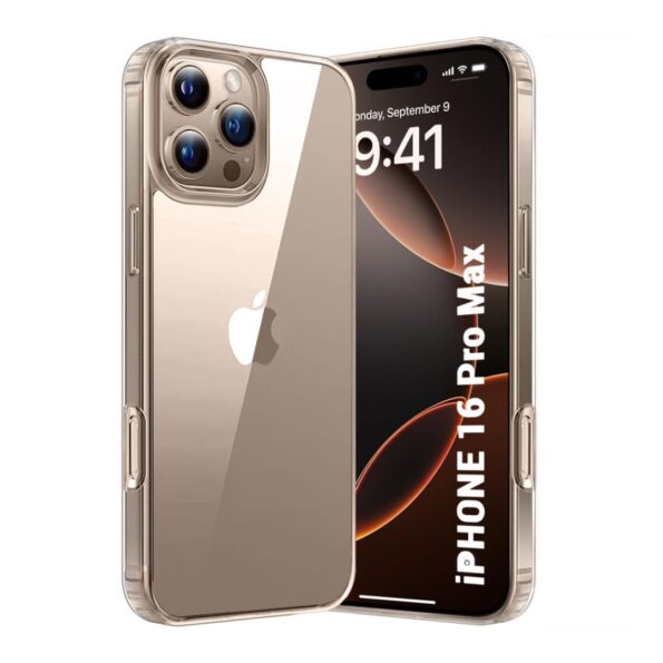 Ultra-Hybrid Crystal Clear Back Case Cover for iPhone 16 Pro Max