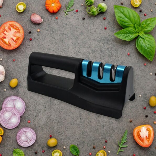 Kitchen Knife Sharpener – Handheld for Chefs & Serrated Knives (1 Pc)