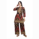 LOR Printed A-Line Cut Co-Ord Set in Reyon Fabric (Super Hit – Must Buy)