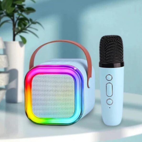 Portable Karaoke Speaker with Bluetooth & Wireless Mic – Model K12